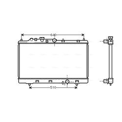 Chladič motora AVA QUALITY COOLING MZ2153