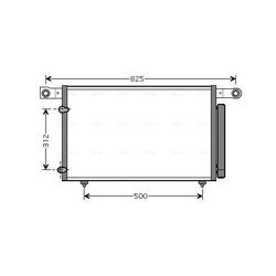 Kondenzátor klimatizácie AVA QUALITY COOLING MZ5196D