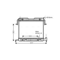 Chladič motora AVA QUALITY COOLING OL2086