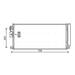 Kondenzátor klimatizácie AVA QUALITY COOLING OL5638D