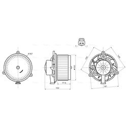 Vnútorný ventilátor AVA QUALITY COOLING OL8752