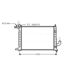 Chladič motora AVA QUALITY COOLING OLA2218