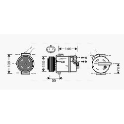 Kompresor klimatizácie AVA QUALITY COOLING OLAK451