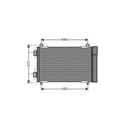 Kondenzátor klimatizácie AVA QUALITY COOLING PEA5258D