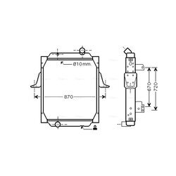 Chladič motora AVA QUALITY COOLING RE2067