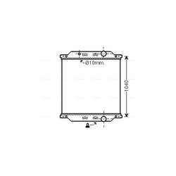 Chladič motora AVA QUALITY COOLING RE2073N