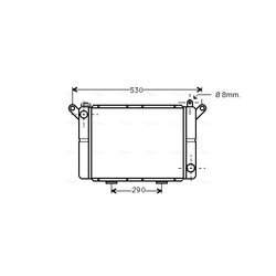 Chladič motora AVA QUALITY COOLING RT2018