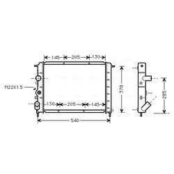 Chladič motora AVA QUALITY COOLING RT2258