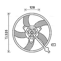 Ventilátor chladenia motora AVA QUALITY COOLING SA7024