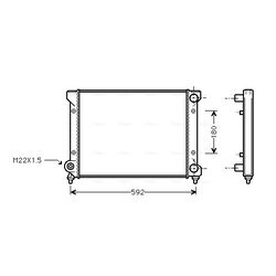 Chladič motora AVA QUALITY COOLING STA2033