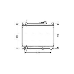 Chladič motora AVA QUALITY COOLING SZ2046