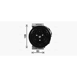 Kompresor klimatizácie AVA QUALITY COOLING SZAK164 - obr. 1