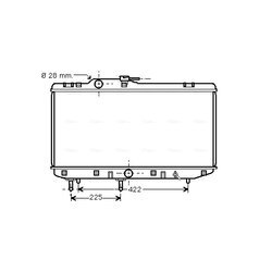 Chladič motora AVA QUALITY COOLING TO2151