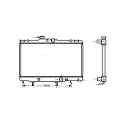 Chladič motora AVA QUALITY COOLING TO2156