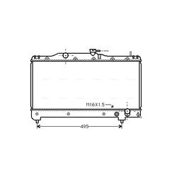 Chladič motora AVA QUALITY COOLING TO2163