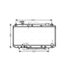 Chladič motora AVA QUALITY COOLING TO2307