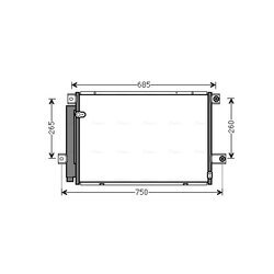 Kondenzátor klimatizácie AVA QUALITY COOLING TOA5559D