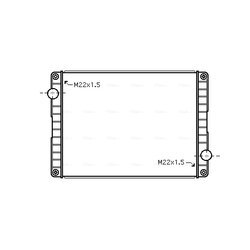 Chladič motora AVA QUALITY COOLING VL2051