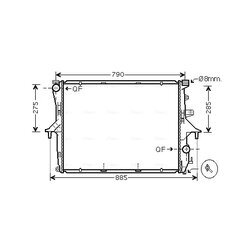 Chladič motora AVA QUALITY COOLING VN2214