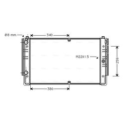 Chladič motora AVA QUALITY COOLING VNA2149