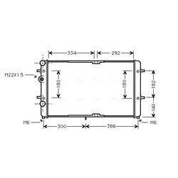 Chladič motora AVA QUALITY COOLING VNA2180