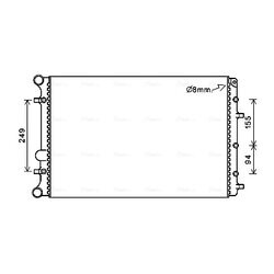 Chladič motora AVA QUALITY COOLING VNA2347