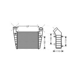 Chladič plniaceho vzduchu AVA QUALITY COOLING VNA4238