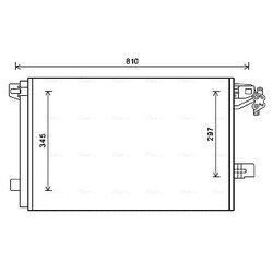 Kondenzátor klimatizácie AVA QUALITY COOLING VNA5328D