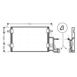 Kondenzátor klimatizácie AVA QUALITY COOLING AI5173