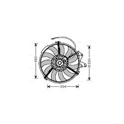 Ventilátor chladenia motora AVA QUALITY COOLING AI7507