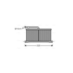 Výmenník tepla vnútorného kúrenia AVA QUALITY COOLING AIA6397