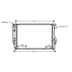 Chladič motora AVA QUALITY COOLING BW2094