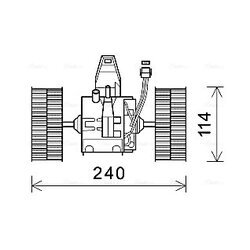 Vnútorný ventilátor AVA QUALITY COOLING BW8491