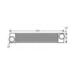 Chladič plniaceho vzduchu AVA QUALITY COOLING BWA4346