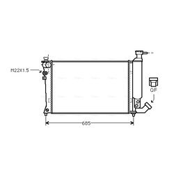 Chladič motora AVA QUALITY COOLING CN2057