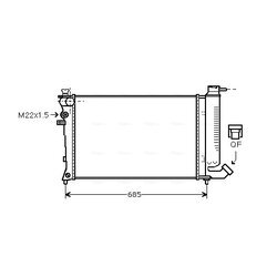 Chladič motora AVA QUALITY COOLING CN2123