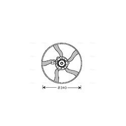 Ventilátor chladenia motora AVA QUALITY COOLING CN7532