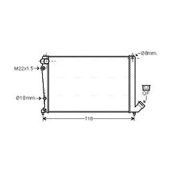 Chladič motora AVA QUALITY COOLING CNA2107