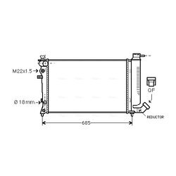 Chladič motora AVA QUALITY COOLING CNA2136