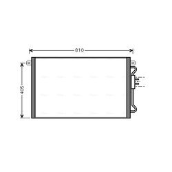 Kondenzátor klimatizácie AVA QUALITY COOLING CRA5075