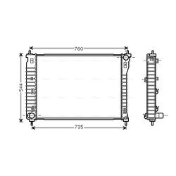 Chladič motora AVA QUALITY COOLING CT2034