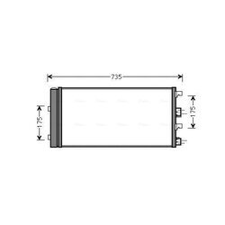 Kondenzátor klimatizácie AVA QUALITY COOLING DAA5004D