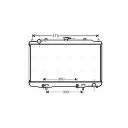 Chladič motora AVA QUALITY COOLING DN2320