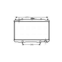 Chladič motora AVA QUALITY COOLING DN2324