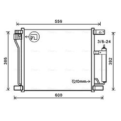 Kondenzátor klimatizácie AVA QUALITY COOLING DN5401D