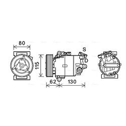 Kompresor klimatizácie AVA QUALITY COOLING DNAK390