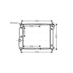 Chladič motora AVA QUALITY COOLING DWA2066