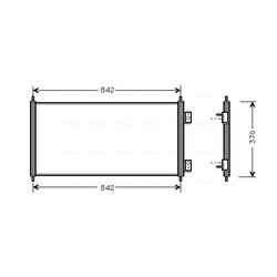 Kondenzátor klimatizácie AVA QUALITY COOLING FD5303