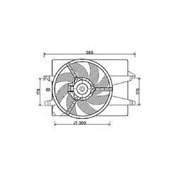 Ventilátor chladenia motora AVA QUALITY COOLING FD7551