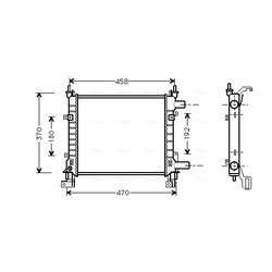 Chladič motora AVA QUALITY COOLING FDA2260